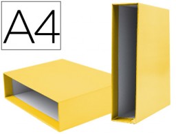 Caja archivador de palanca Liderpapel A4 amarillo